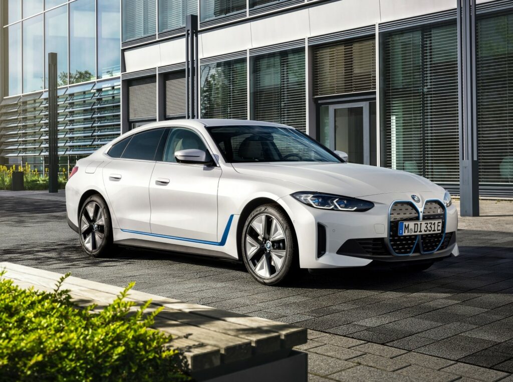 Company car tax concept, BMW i4