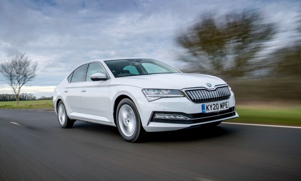 Company car tax concept, Skoda Superb iV